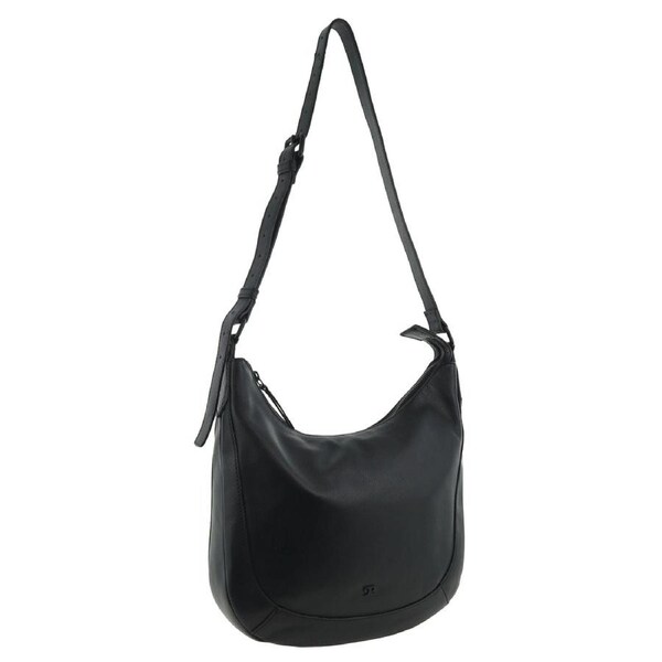 Pierre Cardin Women's Leather Classic Shoulder Crossbody Bag 34x31cm Black