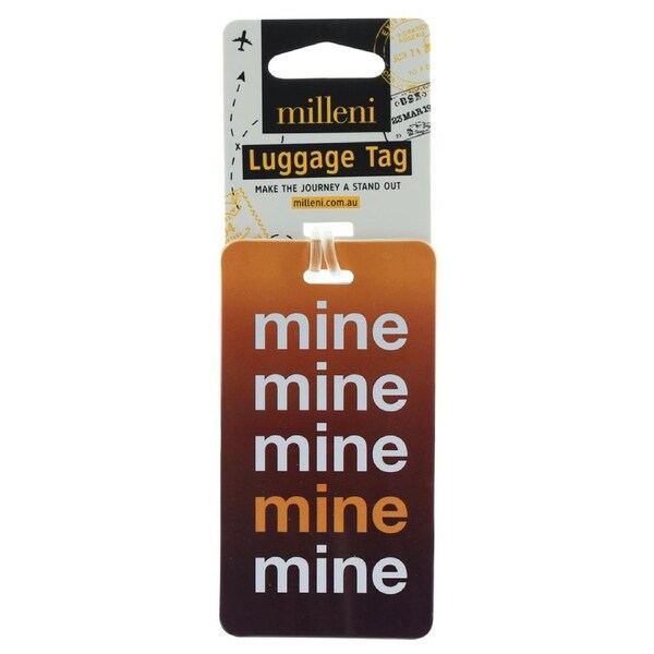 Milleni Vibrant Flexible Durable Travel Luggage/Suitcase Tag Loop Strap Mine