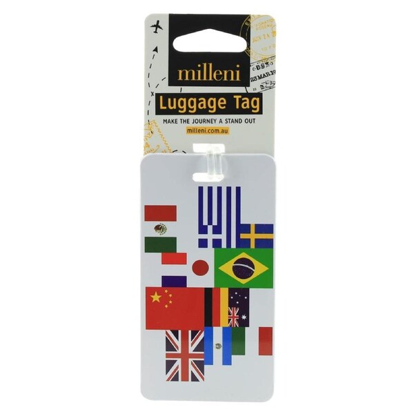 Milleni Vibrant Flexible Durable Travel Luggage/Suitcase Tag Loop Strap Flags