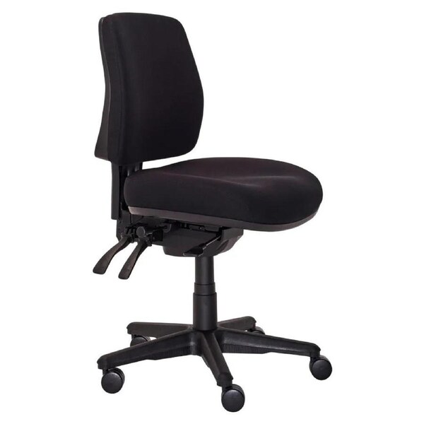 Buro Roma 3 Office Chair Lever Mid Back With Seat Slide Black