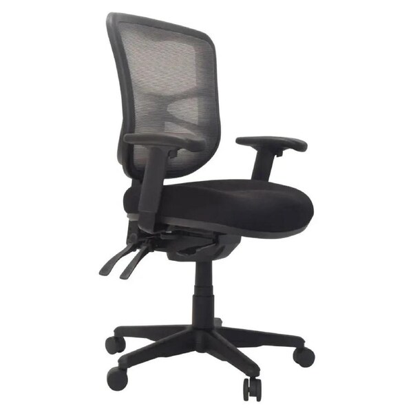 Buro Metro Ergonomic Office Chair Seat Slide Nylon Base with Arms Black