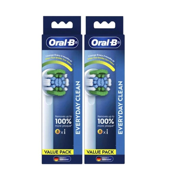 2 x Oral-B Precision Clean Electric Toothbrush Head Refill 8 Pack