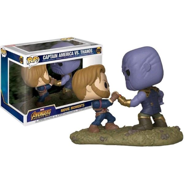 Funko Pop Marvel Avengers Captain America Vs. Thanos Movie Moments #698