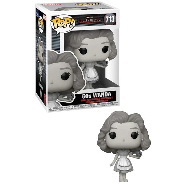 Funko Pop Marvel Studios Wanda Vision Wanda 50s (BW) #713 Vinyl Figure