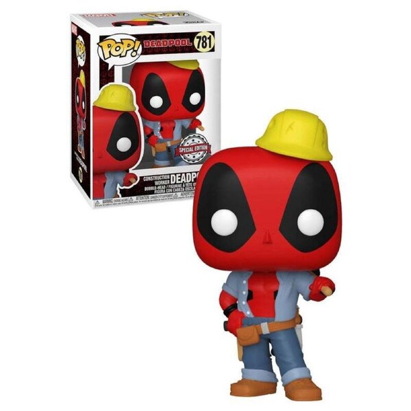 Funko Pop! Deadpool Construction Worker Deadpool 30th Anniversary #781 Vinyl Figure