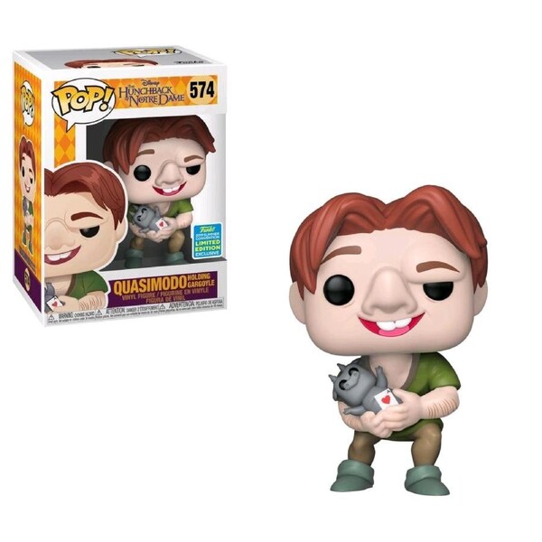 Funko POP Hunchback of Notre Dame Quasimodo holding Gargoyle SDCC 2019 #574