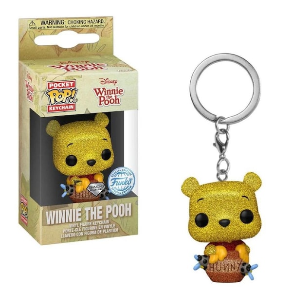 Funko Pocket Pop Keychain Disney Winnie the Pooh Diamond Glitter