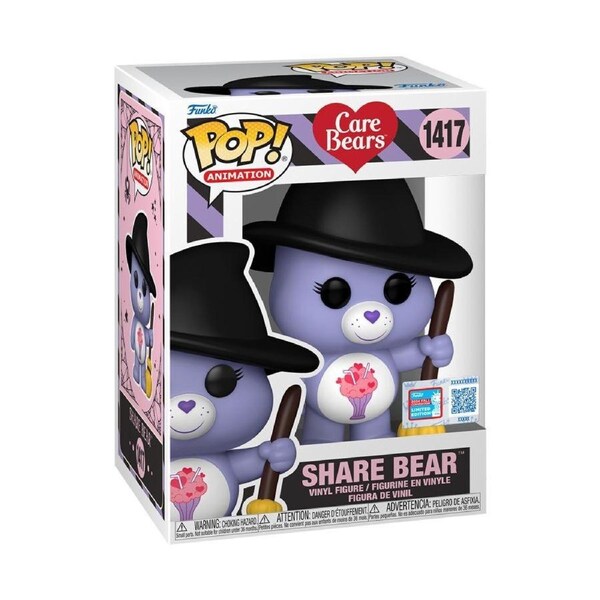 Funko POP Care Bears Share Bear Witch NYCC 2024 Limited Edition #1417 Vinyl Figure