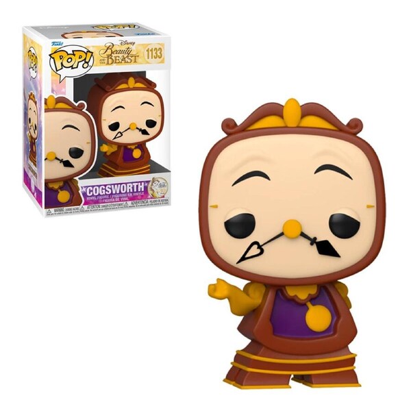 Funko POP Disney Beauty & The Beast Cogsworth 30th Anniv #1133 Vinyl Figure
