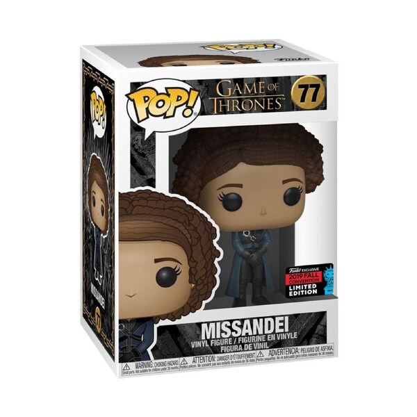 Funko Pop Game of Thrones Missandei NYCC 2019 Limited Edition #77 Vinyl Figure