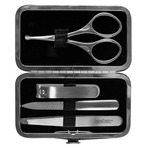 Kershaw Manicure Set with Scissors Clippers nail file and Tweezer