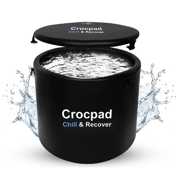 Large Ice Pod for Athletes – Cold Plunge Ice Bath for Recovery Portable Soaking Barrel with Cover