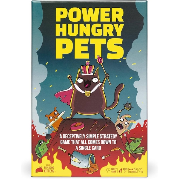 Exploding Kittens Power Hungry Pets: Strategic Card Game