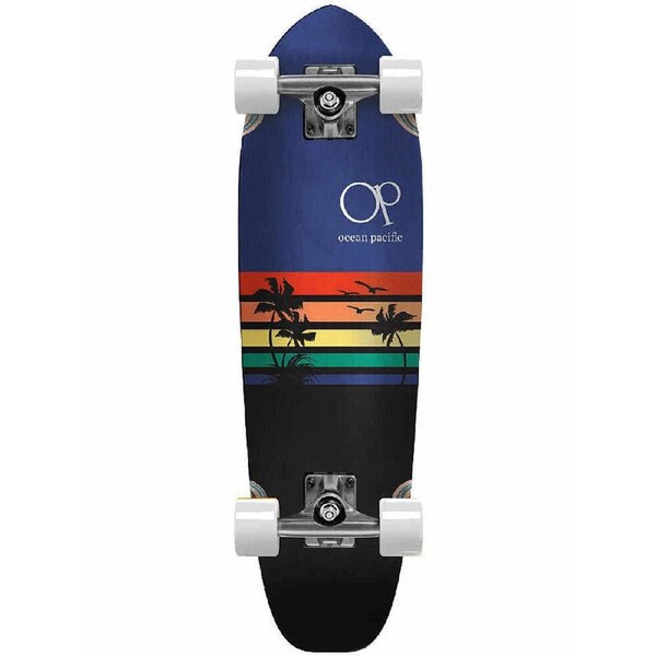 Ocean Pacific Sunset Cruiser Complete Skateboard Sports Deck Navy/Black 7.5in
