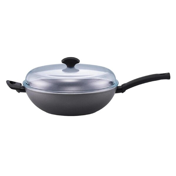 Essteele Per Benessere Ceramic Nonstick Covered Wok With Helper Handle 32cm 161370