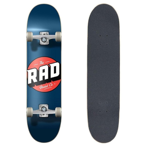 Rad Board Co Complete Skateboard Deck Progressive Logo Classic Navy 7.75in