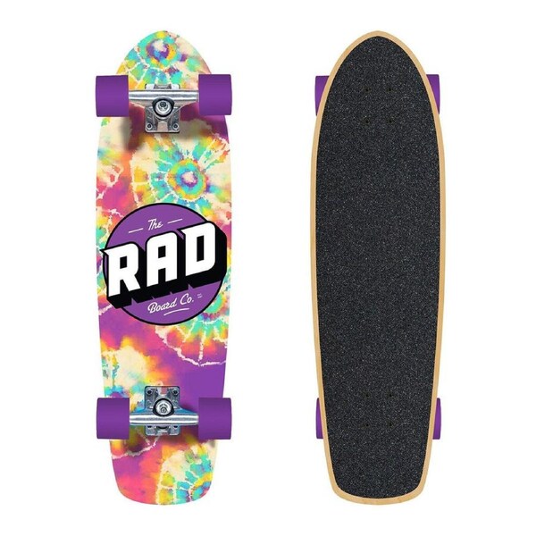 Rad Board Co Complete Outdoor Sports Skateboard Retro Roller Neochrome 7.9in