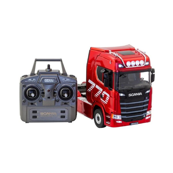 Gem Toys Scania Licensed Remote Control Trailer Head Truck with Lights, Sounds & Steering Adjustment