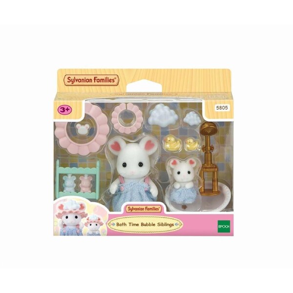 Sylvanian Families - Bath Time Bubble Siblings
