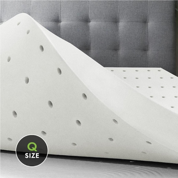 STARRY EUCALYPT 8cm Memory Foam Topper Ventilated Mattress Bed Bamboo Underlay King Single