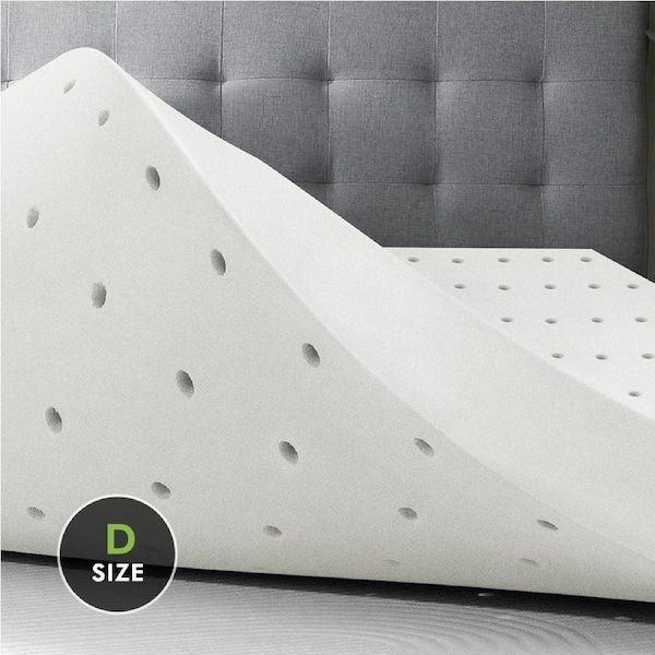 STARRY EUCALYPT 8cm Memory Foam Topper Ventilated Mattress Bed Bamboo Underlay Single