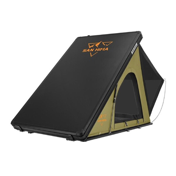 San Hima Kalbarri Lite Roof Top Tent Hardshell Waterproof Camping Green 4x4 4WD