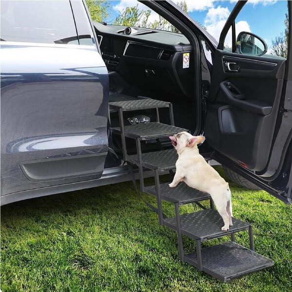 Pawz Dog Ramp Pet Stair Car SUV Travel Step Foldable Portable Lightweight Ladder