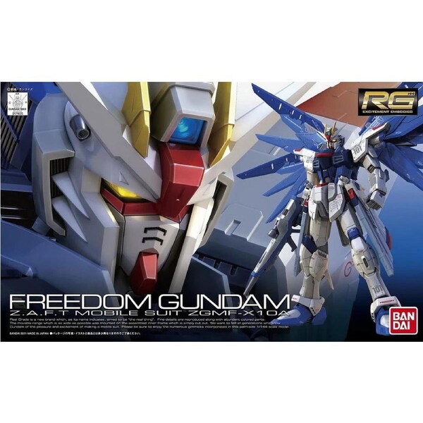Mobile Suit Gundam RG #05 ZGMF-X10A Freedom Gundam 1/144 Scale Model Kit