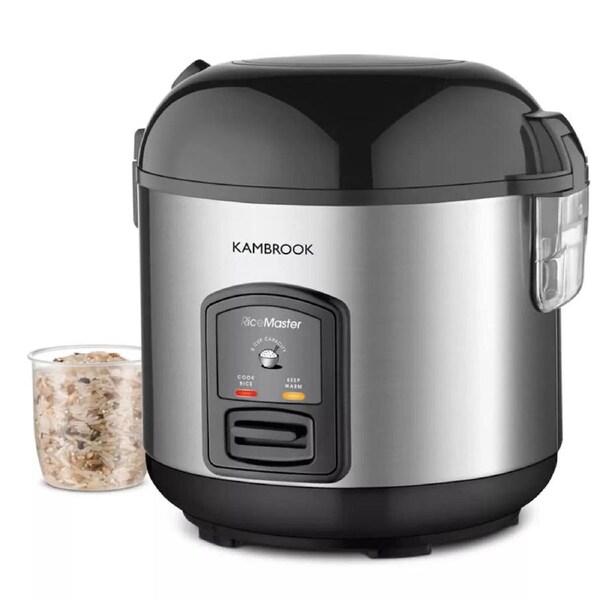 Kambrook Rice Cooker & Vegetable Fish Steamer - 5 Cup Non-Stick Rice Cooking Machine