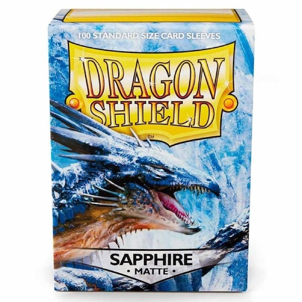 Dragon Shield TCG - 100 Matte Trading Card Sleeves - Sapphire