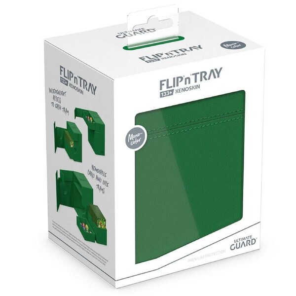 Ultimate Guard TCG - XenoSkin Flip'n'Tray 133+ Deck Box - Green