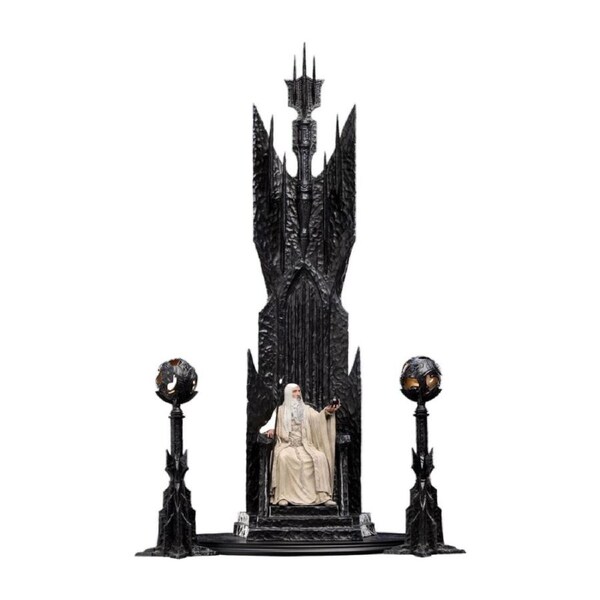 The Lord of the Rings Saruman the White on Throne 1:6 Scale Statue Figure