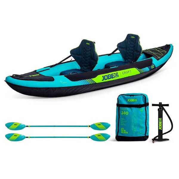Jobe Croft 2-Person 3.4m Inflatable Kayak with Paddles