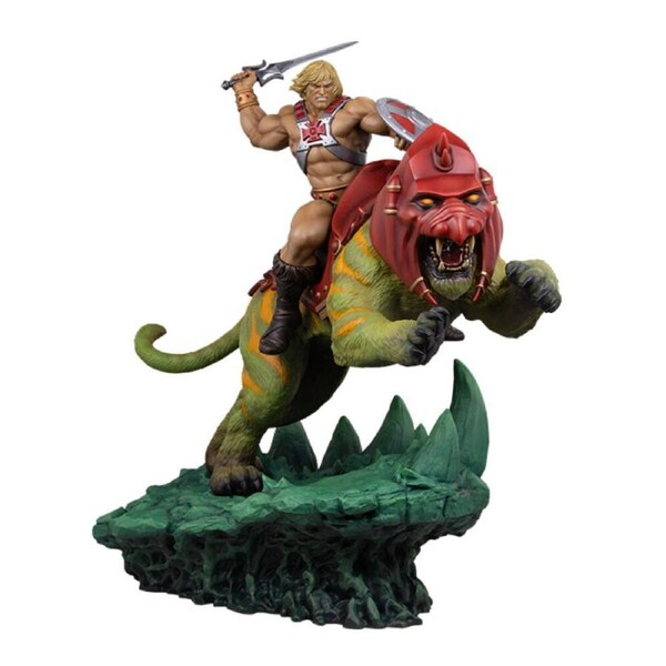 Masters of the Universe 23.25" HeMan & Battle Cat Deluxe Maquette