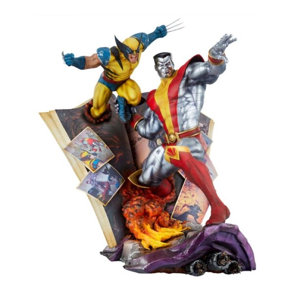 XMen 18" Colossus & Wolverine Statue Collectible Figure