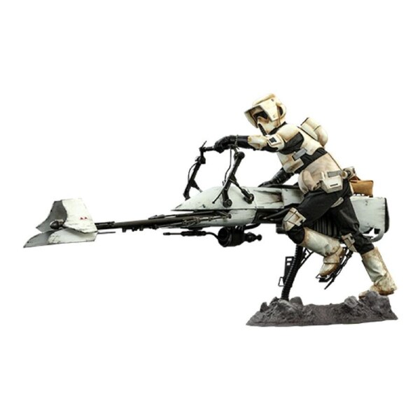 Star Wars The Mandalorian Scout Trooper & Speeder Bike Action Figure Toy