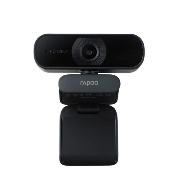 Rapoo C260 Webcam FHD 1080P/HD720P, USB 2.0 - Ideal for Microsoft TEAMS, Zoom