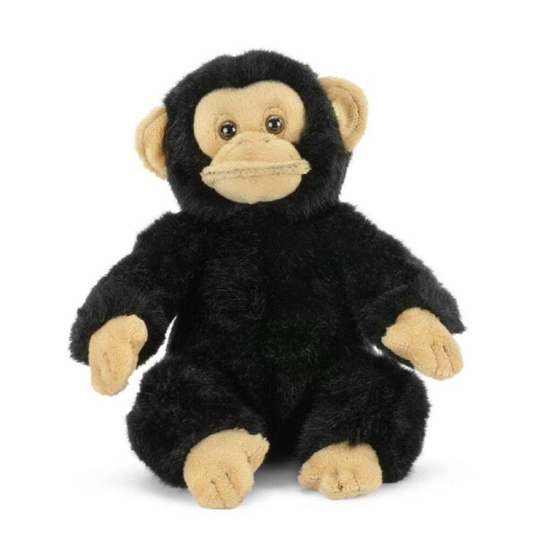 Living Nature Small Chimp Stuffed Animal Plush Soft Cuddle Toy 16cm Black 0y+