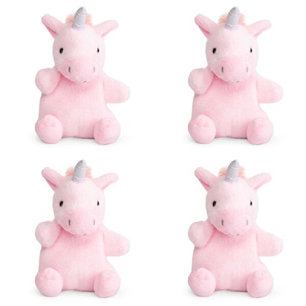 4PK Little Living Nature Snugglies Unicorn Plush Animal Toy 15cm Assorted 3y+
