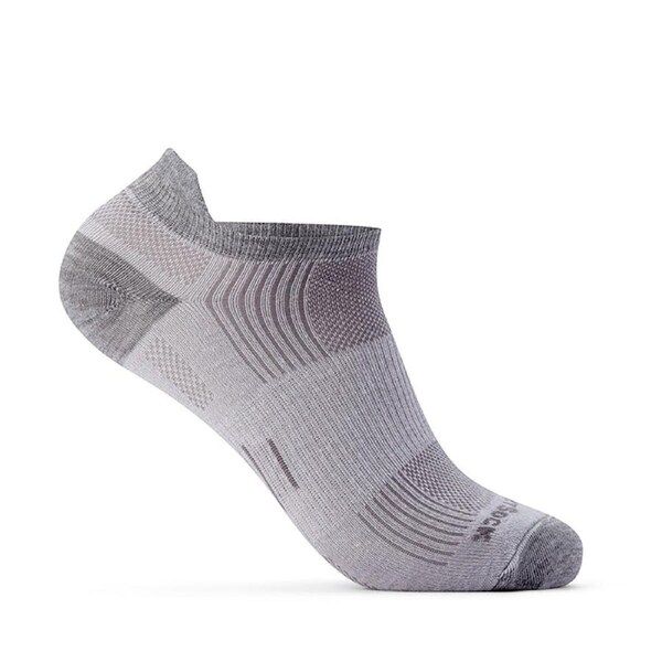 Wrightsock Eco Run Tab Grey Marl Unisex Running/Sport Socks S