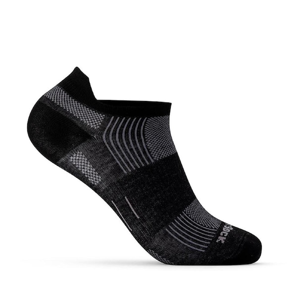 Wrightsock Eco Run Tab Black Unisex Running/Sport/Active Socks M