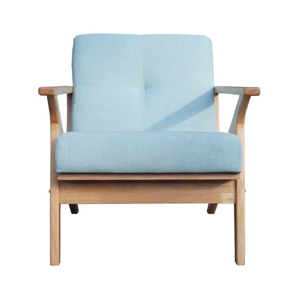 Bismark Mint and Oak Armchair