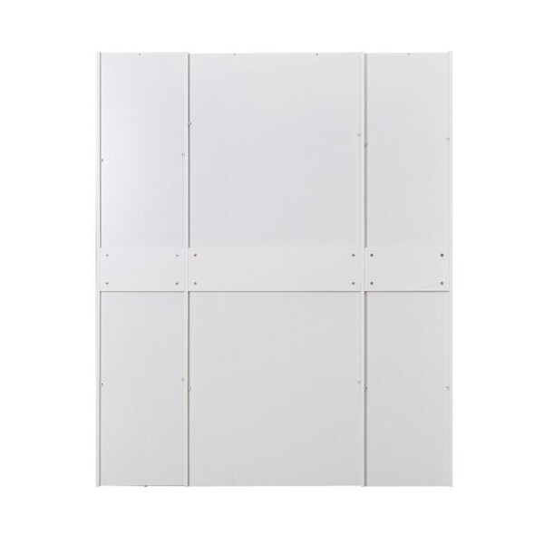 Zetland Wardrobe 4 Door 4 Drawer with Mirror Walnut