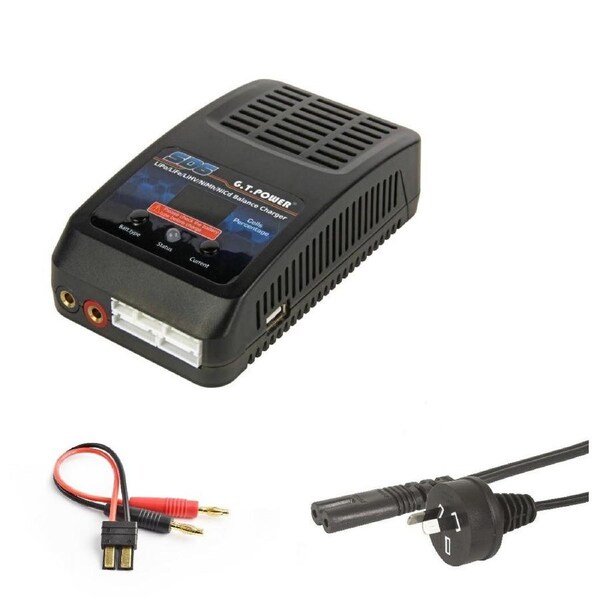 SD6 240V 50W Li-Po & Li-ion Balance Charger for 2s to 6s Traxxas Plug Battery packs