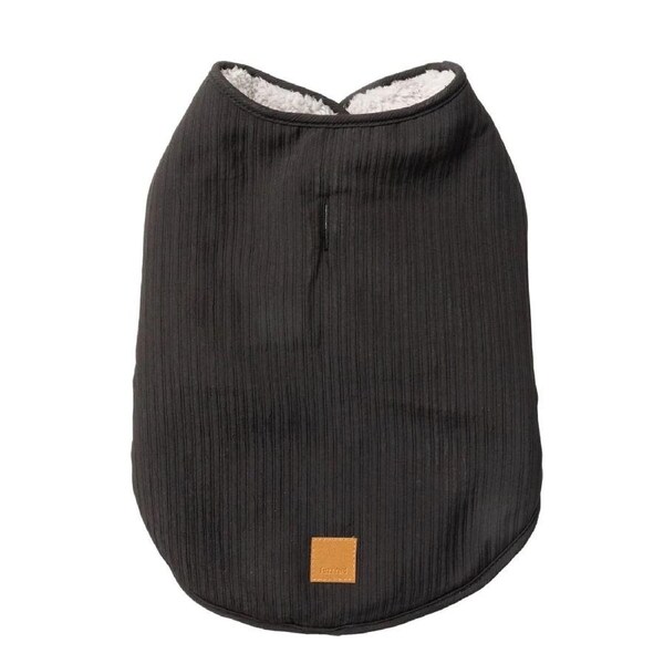 Umeda Black Size 2 30 to 33cm Long Dog Jacket Coat by Fuzzyard