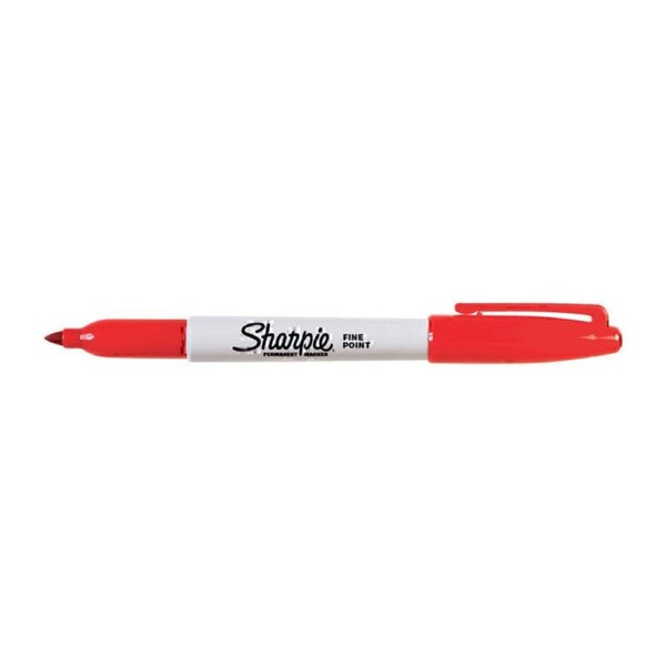 Sharpie Perm Mrkr FP Red Bx12