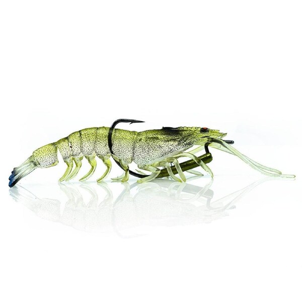 Chasebaits Flick Prawn 125mm Soft Plastic Fishing Lure #07 Banana Prawn