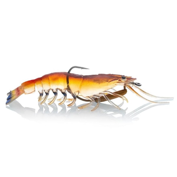 Chasebaits Flick Prawn 125mm Soft Plastic Fishing Lure #05 Native Prawn