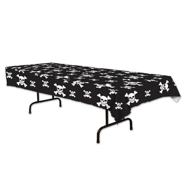 Pirate Skull & Crossbones Plastic Tablecloth