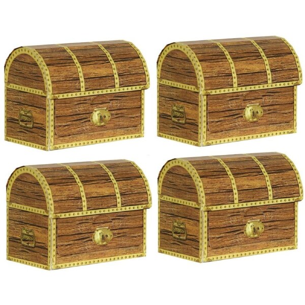 Treasure Chest Paper Lolly/Treat Boxes (Pack of 4)